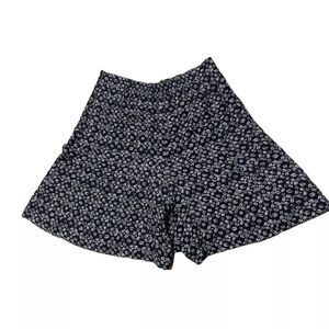 DANA B & KAREN Silk Floral Shorts Womens 8 Brown Tan High Waisted Flowy VTG 8